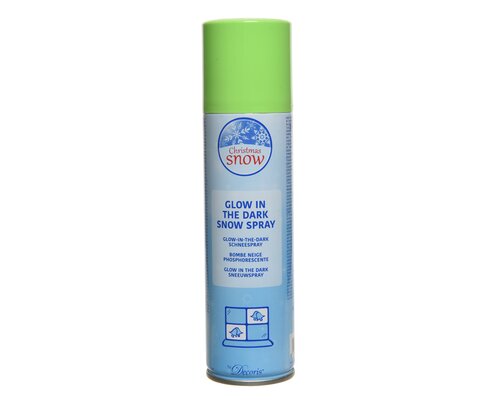 Decoris Sneeuwspray metaal glow in the dark