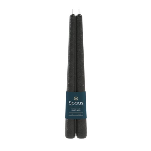 spaas Dinerkaars conisch d2h25cm 8u zwart