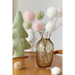 Spray kunstbont l12b12h70cm roze - afbeelding 2