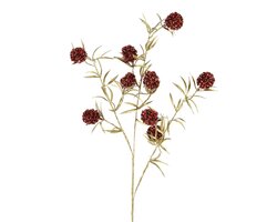 Spray lametta l21b7h70cm rood/goud