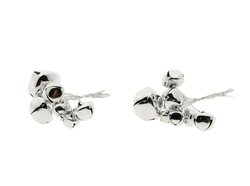 Steker bel zilver 18st