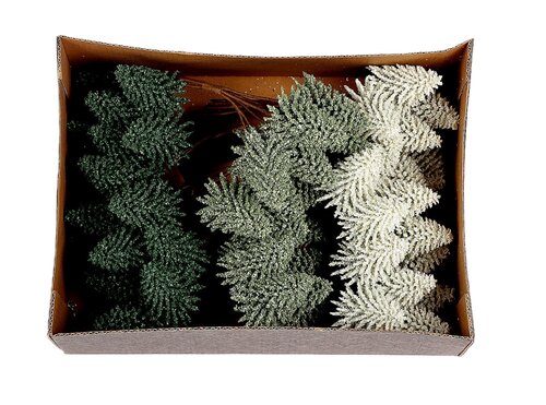 Steker bos boom nobilis grn/wit 6st