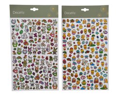 DECORIS Sticker plastic l0.1b19.5h30c multi