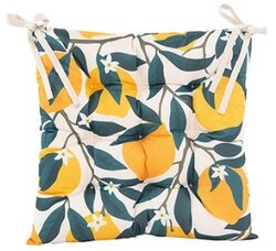 Stoelkussen 38x38cm citroen
