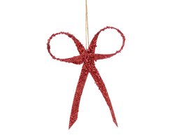 Strik rood glitter 25cm