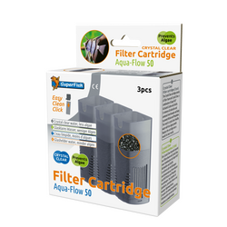 Superfish Aquaflow 50 Crystal Clear Cartridge 3Stuks