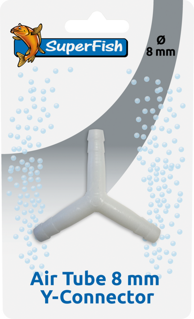 Superfish Luchtslang 8 mm y connector