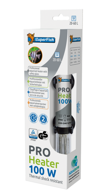 Superfish Pro heater 100w 20-60l (21cm)