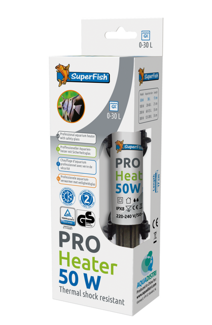 Superfish Pro heater 50w 0-30l (17cm)