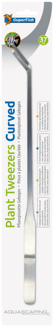 Superfish rvs plant pincet 37cm gebogen