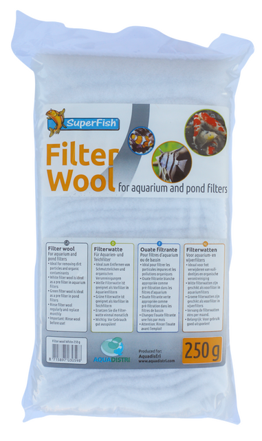 Superfish Witte Filterwatten 250 Gram