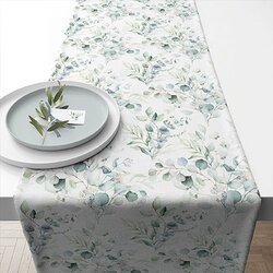 Table runner 40x150 cm Eucalyptus all over