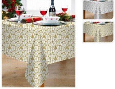 Tafelkleed Flanel 130X180Cm 2ass - afbeelding 1