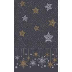 Duni Tafellaken Snowstars Black