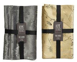 Decoris Tafelloper Grijs Goud