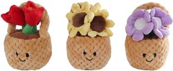 Take me Home bloemenmand pluche h18cm 3 assorti