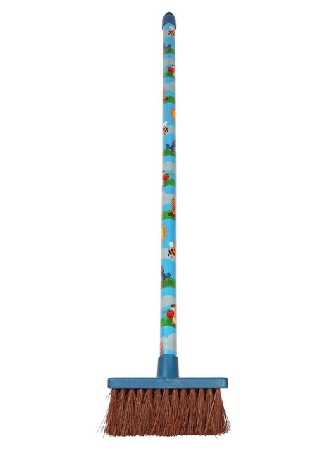 TalenTools Mini bezem vogel/egel/bij blauw