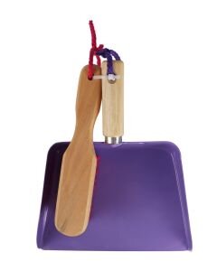 TalenTOols Stoffer en blik worm paars/roze