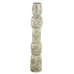 PTMD Terrina Cream cement bulbs shaped candle holder L
