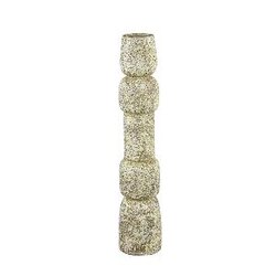 PTMD Terrina Cream cement bulbs shaped candle holder M
