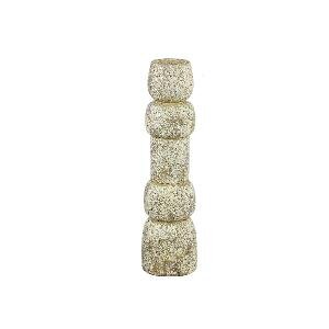 PTMD Terrina Cream cement bulbs shaped candle holder S