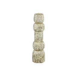 PTMD Terrina Cream cement bulbs shaped candle holder S