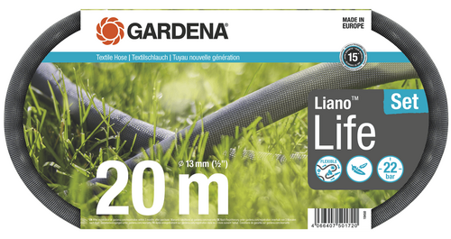 Gardena Textielslang lianoa life 20m. set