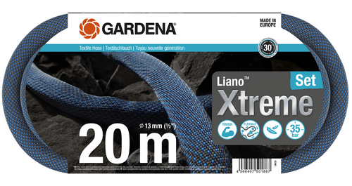 Gardena Textielslang lianoa xtreme 20m set