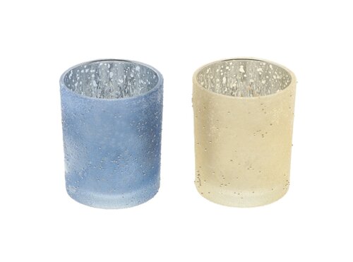 Theelicht glitter d7h8cm mix a2