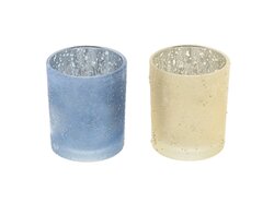Theelicht glitter d7h8cm mix a2