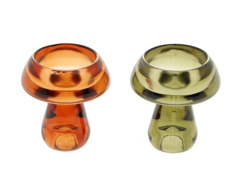 Theelicht paddestoel d8h8.5 mix a2