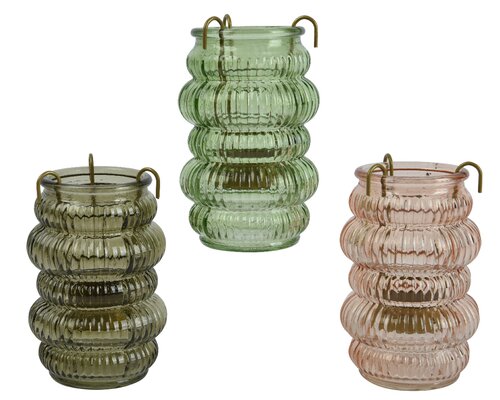 Theelichthouder glas d8h12.5cm a3 - afbeelding 1
