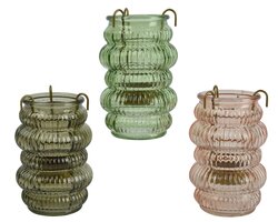 Theelichthouder glas d8h12.5cm a3 - afbeelding 1
