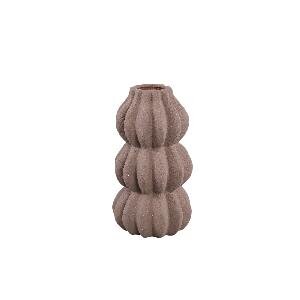 PTMD Tiggy Clay porselain round ribbed pot layered