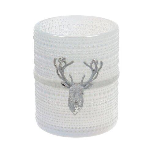 Tlicht rendier d10h12.5 frosted wit