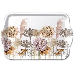 Tray melamine 13x21 cm Dried flowers