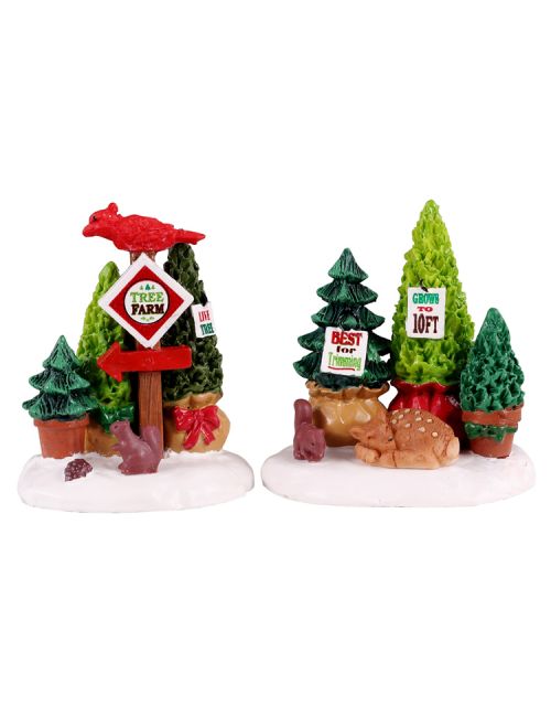 Lemax Tree Farm Display, Set Of 2