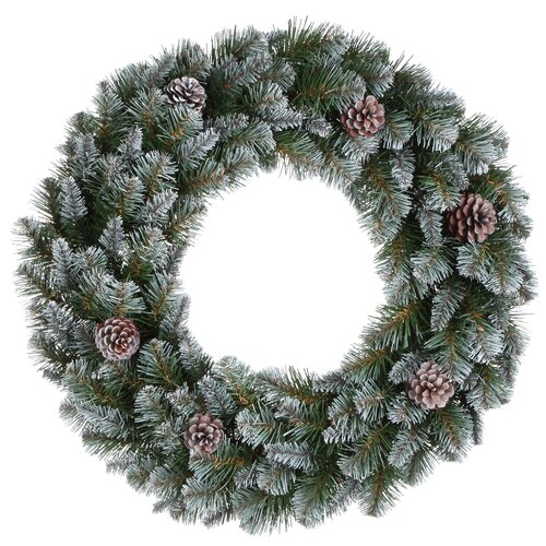 Triumph Tree Empress krans groen frosted TIPS 320 - d90cm