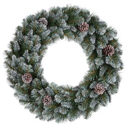 Triumph Tree Empress krans groen frosted TIPS 320 - d90cm