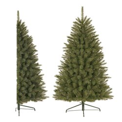 Triumph Tree Forest Pine kerstboom half wall groen 567 TIPS - h215xd119cm