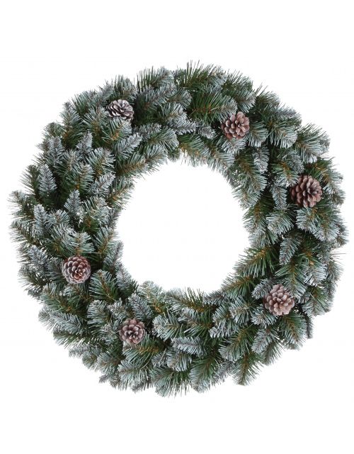 Triumph Tree Empress krans groen frosted TIPS 320 - d90cm