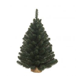 Triumph Tree Alpine kerstboom w burlap groen TIPS 109 - h90xd66cm