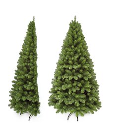 Triumph Tree Tuscan kerstboom half wall groen TIPS 507 - h215xd112cm