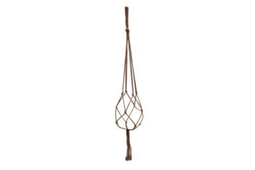 TS Bloempothanger macrame d2h90cm oudroze