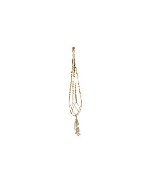 Bloempothanger Macrame bruin D2 H95