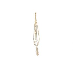 Bloempothanger Macrame bruin D2 H95