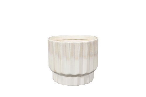 TS Pot faye d12h10cm off white