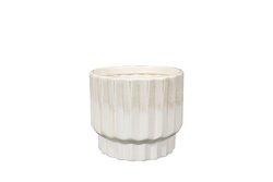TS Pot faye d12h10cm off white