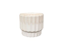 TS Pot faye d14h13cm off white