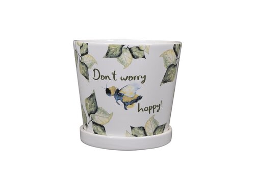 TS Pot honey d16h16cm bee